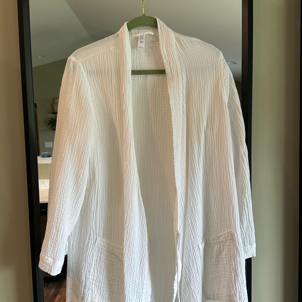 Target Stars Above White Bathrobe